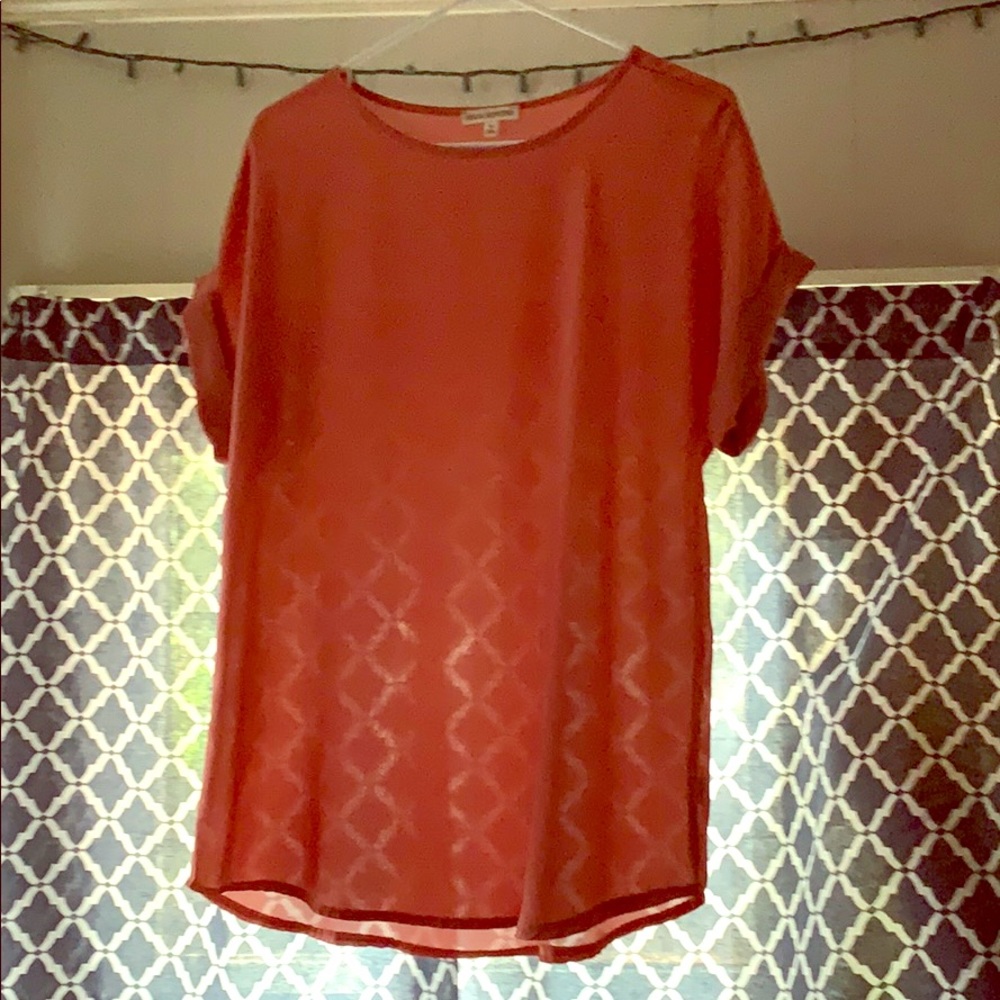 Salmon blouse